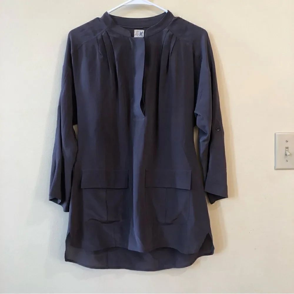 Anthropologie Edme and Esyllte Silk Tunic Top